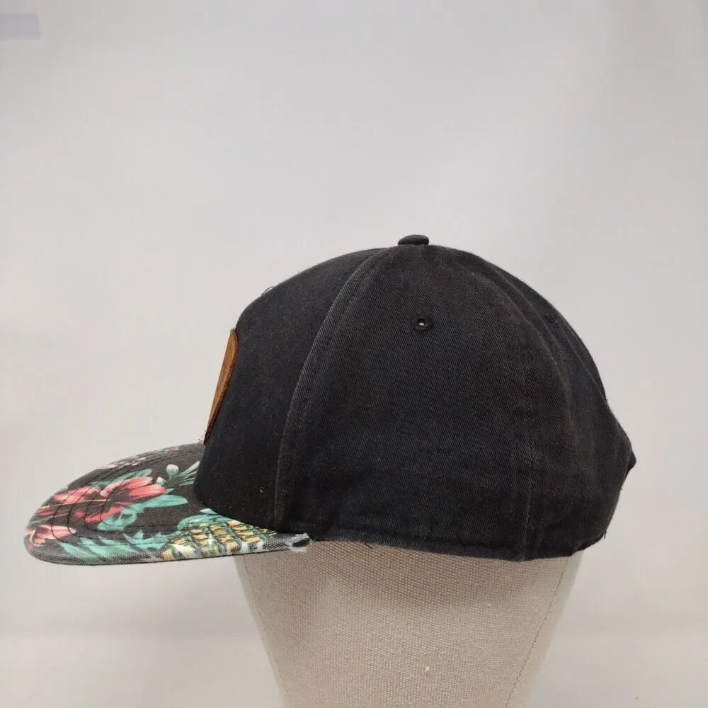 Floral Snapback Hat Multicolor One Size Adjustable Patch Vented Holes Pukka